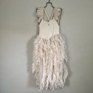 DOLL CAKE Girls Ivory SUGAR RUFFLE Dress Maxi Frilly Ruffles Size 10 ***READ***